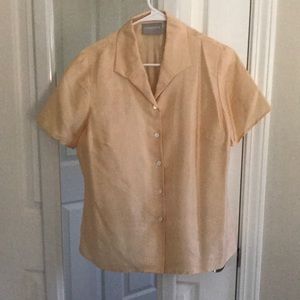 Gold button down Liz Claiborne size 8